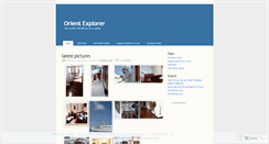 Desktop Screenshot of orientexplorer.wordpress.com
