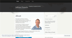 Desktop Screenshot of adrianfrancis1.wordpress.com