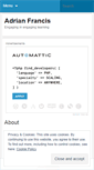Mobile Screenshot of adrianfrancis1.wordpress.com