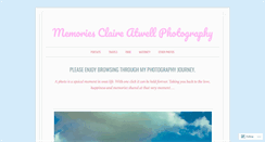 Desktop Screenshot of claireatwellphotography.wordpress.com