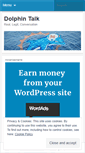 Mobile Screenshot of dolphintalk.wordpress.com