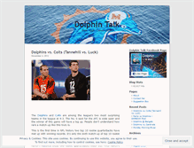Tablet Screenshot of dolphintalk.wordpress.com