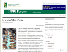 Tablet Screenshot of ifpriforum.wordpress.com