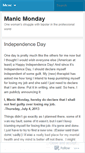 Mobile Screenshot of manicmonday123.wordpress.com
