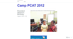 Desktop Screenshot of camppcat2012.wordpress.com