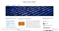 Desktop Screenshot of diaryofatechteacher.wordpress.com