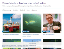 Tablet Screenshot of elainemaslin.wordpress.com