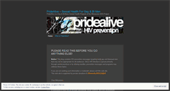 Desktop Screenshot of pridealive.wordpress.com