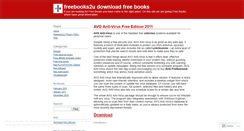 Desktop Screenshot of freebooks2u.wordpress.com