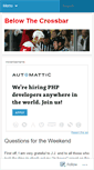 Mobile Screenshot of belowthecrossbar.wordpress.com