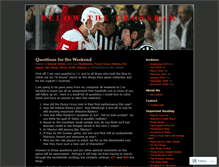 Tablet Screenshot of belowthecrossbar.wordpress.com