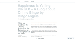Desktop Screenshot of bingoangels.wordpress.com