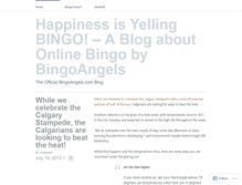 Tablet Screenshot of bingoangels.wordpress.com
