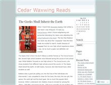 Tablet Screenshot of cwreads.wordpress.com