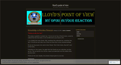 Desktop Screenshot of lloydspointofview.wordpress.com