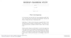 Desktop Screenshot of medek.wordpress.com