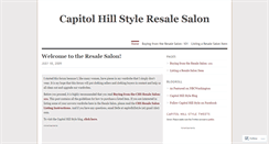 Desktop Screenshot of chsresalesalon.wordpress.com