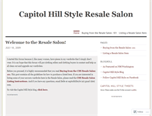 Tablet Screenshot of chsresalesalon.wordpress.com