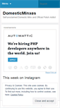 Mobile Screenshot of domesticminxes.wordpress.com