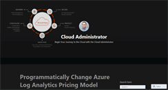 Desktop Screenshot of cloudadministrator.wordpress.com
