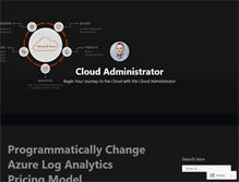 Tablet Screenshot of cloudadministrator.wordpress.com