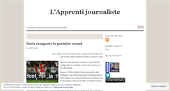 Desktop Screenshot of lapprentijournaliste.wordpress.com