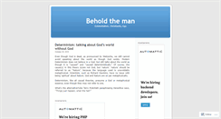 Desktop Screenshot of beholdtheman.wordpress.com