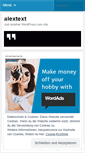 Mobile Screenshot of alextext.wordpress.com