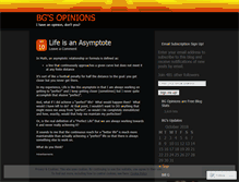 Tablet Screenshot of opinionsarefree.wordpress.com