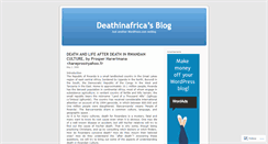Desktop Screenshot of deathinafrica.wordpress.com