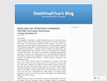Tablet Screenshot of deathinafrica.wordpress.com