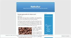Desktop Screenshot of matkultur.wordpress.com
