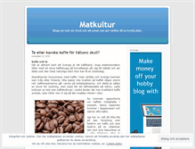 Tablet Screenshot of matkultur.wordpress.com