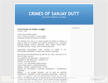 Tablet Screenshot of crimesofsanjaydutt.wordpress.com