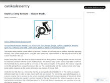 Tablet Screenshot of carskeylessentry.wordpress.com