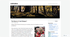 Desktop Screenshot of calshakes.wordpress.com