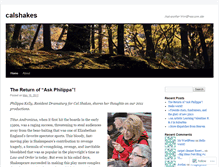 Tablet Screenshot of calshakes.wordpress.com