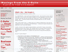 Tablet Screenshot of musingsfromthecsuite.wordpress.com