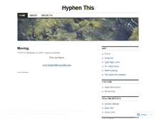 Tablet Screenshot of hyphenthis.wordpress.com