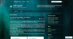 Desktop Screenshot of apbesports.wordpress.com