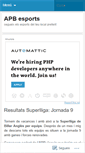 Mobile Screenshot of apbesports.wordpress.com