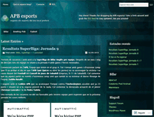 Tablet Screenshot of apbesports.wordpress.com