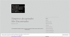 Desktop Screenshot of mundodosvampiros.wordpress.com