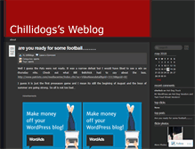 Tablet Screenshot of chillidogs.wordpress.com