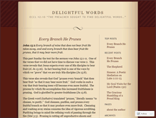 Tablet Screenshot of delightfulwords.wordpress.com