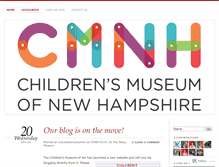 Tablet Screenshot of childrensmuseumnh.wordpress.com