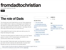 Tablet Screenshot of fromdadtochristian.wordpress.com