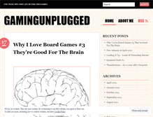 Tablet Screenshot of gamingunplugged.wordpress.com