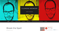 Desktop Screenshot of clemenswenger.wordpress.com