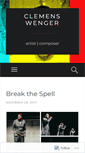 Mobile Screenshot of clemenswenger.wordpress.com
